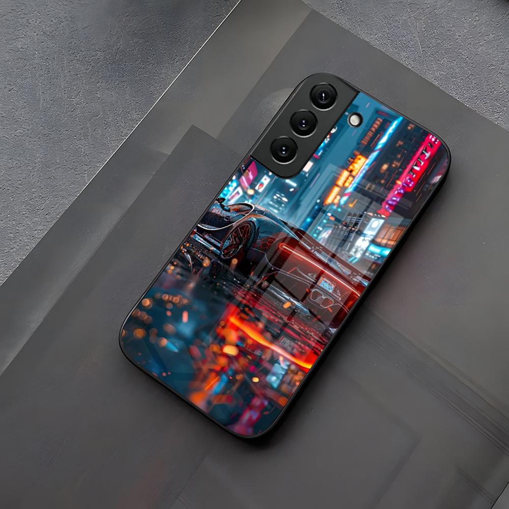 Чехол для телефона Supercar Стекло для Samsung Galaxy S23 S24 S21 S22 S20 Ultra Fe Plus A34 A54 A24 A52 A53 M54