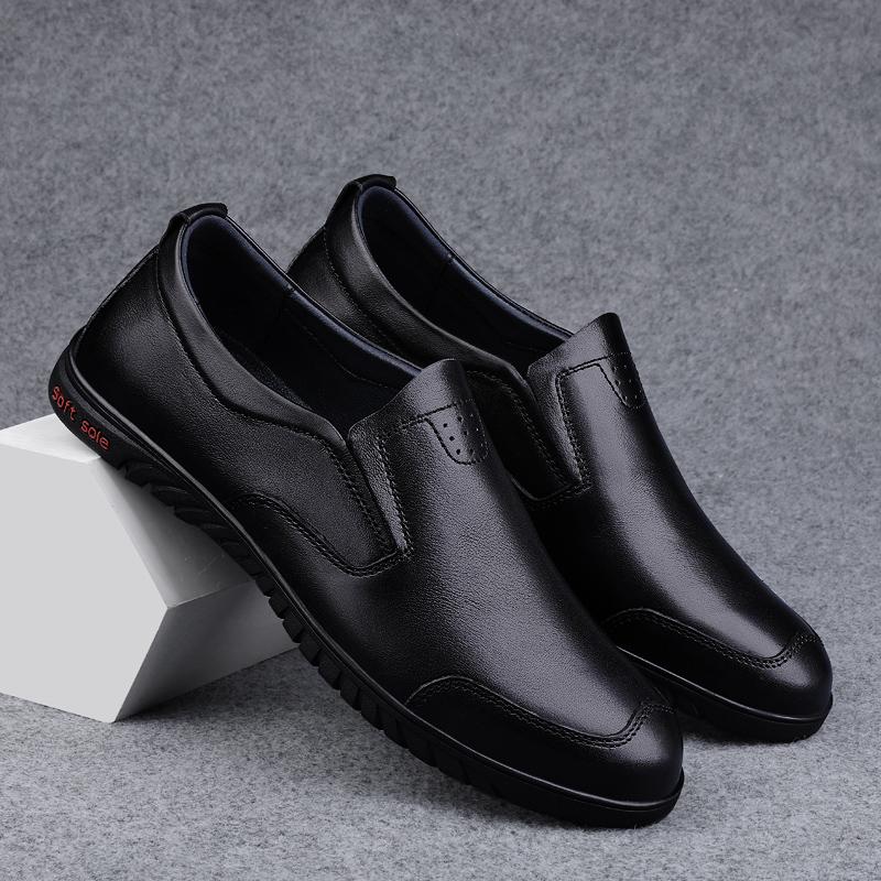 Мужская обувь из натуральной кожи, универсальные лоферы без застежек, мужская повседневная обувь с мягкой подошвой, горячая распродажа, обувь для вождения, удобные мокасины для отдыха на природе