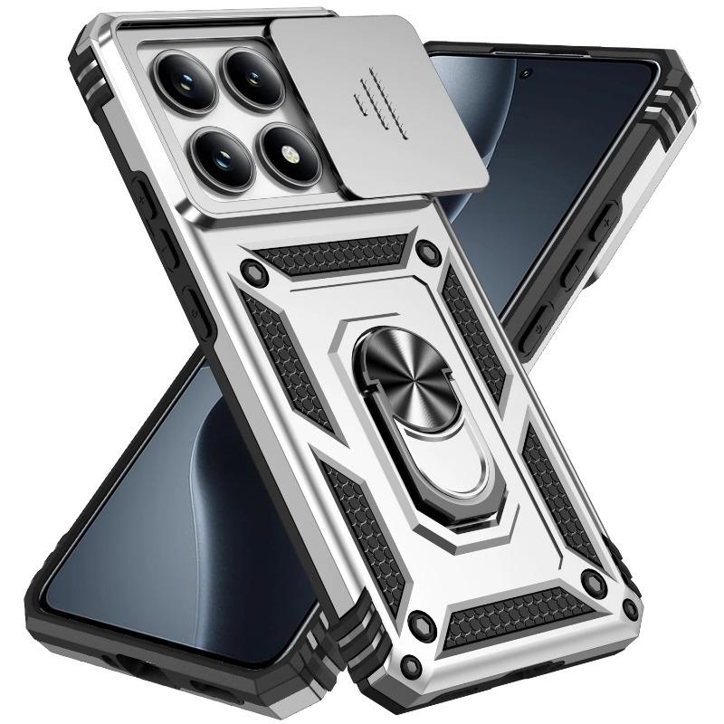 Чехол для камеры Slide для Xiaomi Mi 14T Pro, автомобильный магнитный держатель для кольца, защитный противоударный силиконовый жесткий чехол для телефона Xiaomi Mi 14 T 13T 12T 11T 10T Pro