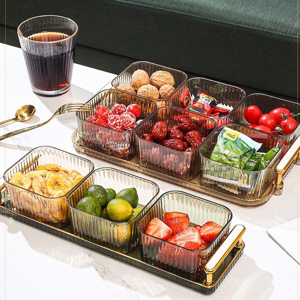 Прочный ящик для хранения сухофруктов, пластиковое сервировочное блюдо, креативный контейнер для хранения закусок, вечеринка