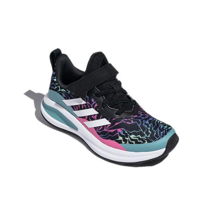 Adidas Fortarun El K Sports Trend Low Top Kids Casual Shoes Kids Casual Shoes Black Blue H04126