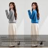 VICTORIA&VERA Women's Faux Two-Piece Colorblock Knit Cardigan