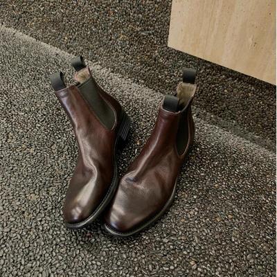 Женские ретро ботильоны на одинарной подошве и женская обувь с противоскользящей подошвой