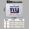 Custom Name New York Giants2 Printed Tapestry – Wall Hanging for Bedrooms, Dorms, and Home Decor
