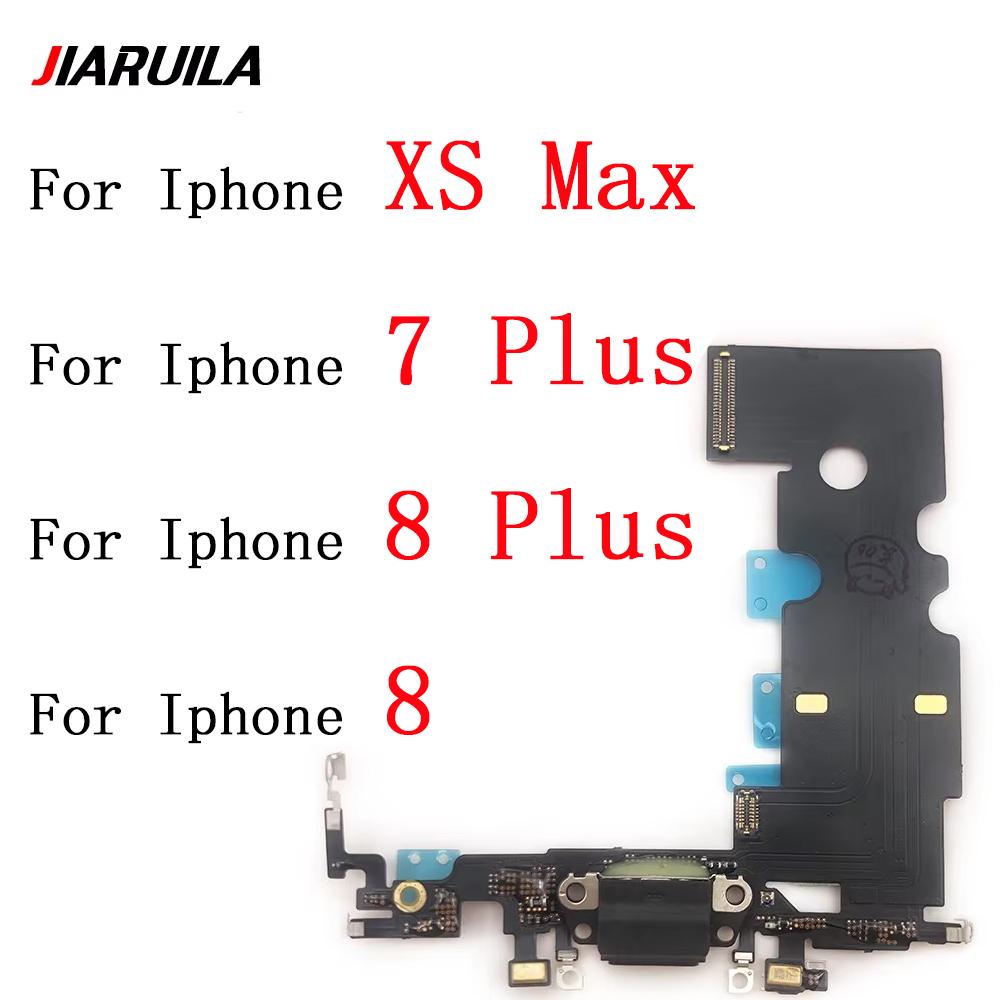 НОВЫЙ Для iPhone 7 8 Plus X XR XS Max USB Зарядное Устройство Док-станция Разъем Плата Порт Зарядки Шлейф С Микрофоном