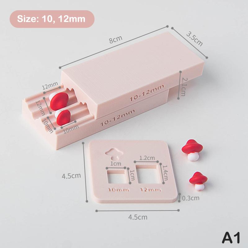 1 шт. Форма для полимерной глины из мягкой глины | 3D Ролик для бусин в форме гриба/лимона/ромба | Идеально для DIY украшений (Серьги/Колье)