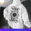 Американский бренд High Street Модный Худи с принтом Темный жест Мужской Хип-хоп Повседневный Топ