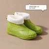 Женские короткие противоскользящие водонепроницаемые дождевые туфли на толстой подошве