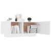 Nightstand White 100 x 35 x 40 cm Engineered Wood