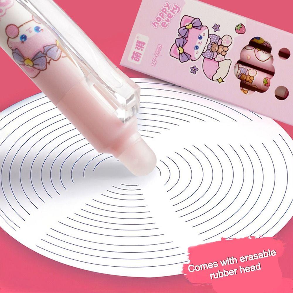 4Pcs/lot Writing Stationery Panda Gel Pen 0.5mm Exam Professional Pens Press Erasable Pen School