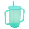 350ML Adult Sippy Cup with Straw Spillproof 2 Handles Feeding Drinking Cup for Home