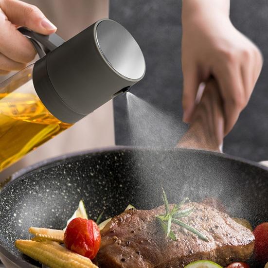 Стеклянный распылитель масла на 250 мл для приготовления пищи. Распылитель оливкового масла. Диспенсер Mister для фритюрницы. Выпечка салатов. Мелкий туман. Эргономичная ручка. Портативная кухня.