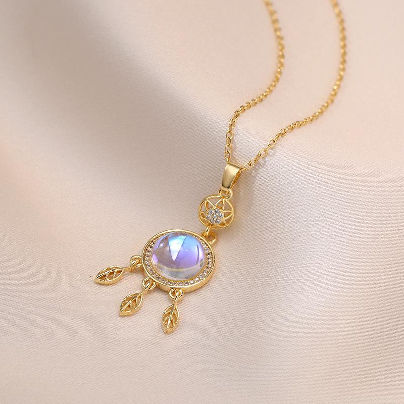 Ожерелье с подвеской в виде пера «Ловец снов», женское ожерелье-цепочка на ключице