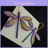 Unique Alloy Water Drop Earrings With Dragonfly Design For Gift Giving