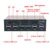 5,25-дюймовая медиа-панель, передняя панель, USB 3,0/2,0-концентратор eSATA SATA, аудио-мультикардридер для корпуса компьютера, отсек для оптических приводов