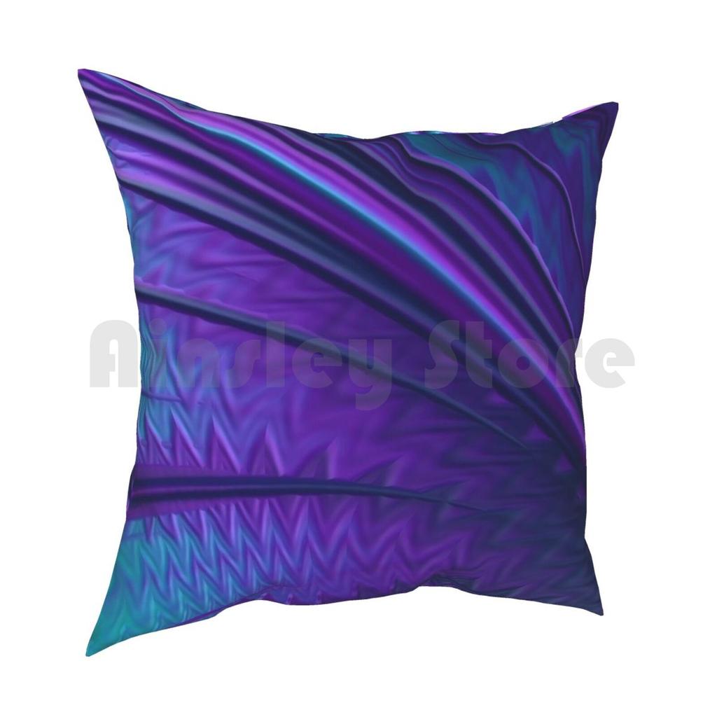 Abstract In Blue And Purple Pillow Case Printed Home Soft DIY Pillow Cover Blue Abstract Art Universe Star Background