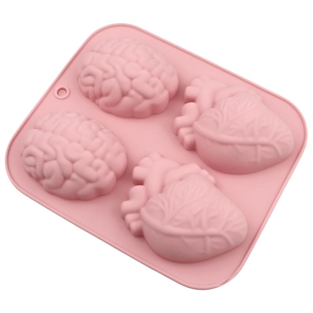 Heat-resistant Organ Shape Baking Mold Silicone Cupcake Cake Mold Pudding
