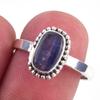 Натуральный кианит, драгоценный камень, ручная работа, кольцо из стерлингового серебра 925 пробы, размер 8 b3G86