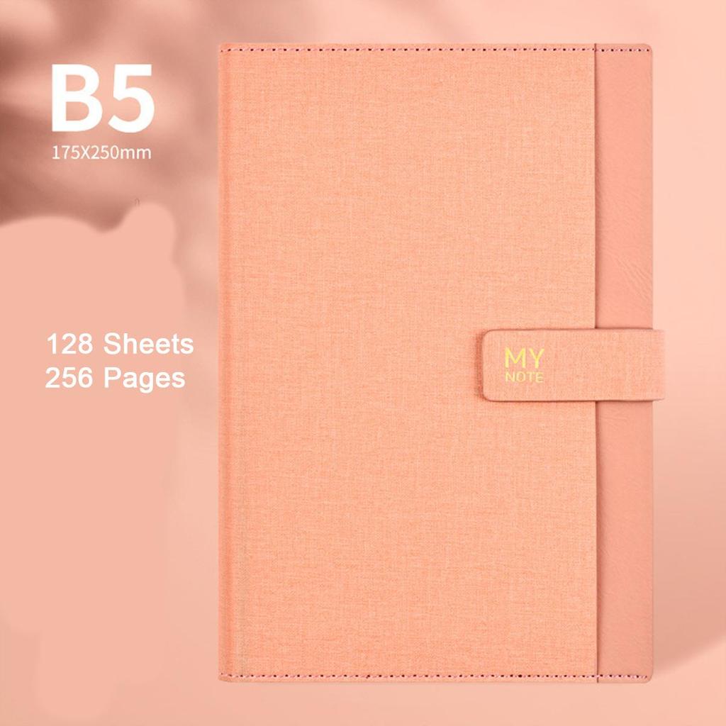 (Возможна гравировка логотипа) Тетрадь для школьников в кожаном переплете формата A5/B5, рабочий блокнот с пряжкой, книга для записи деловых встреч, дневник, бухгалтерская книга