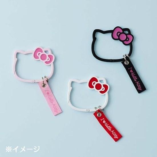 Sanrio Face-Shaped Carabiner (I Love Hello Kitty) Kitty Black 395803