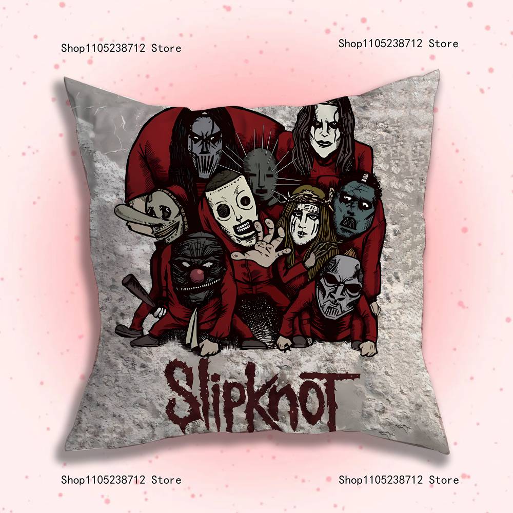 Группа Крутая S-Slipknot Наволочка Наволочка Подушка Плюшевая Мальчики Девочки Мультфильм Аниме Кавайи Декор Детский День Рождения Милые Подарки