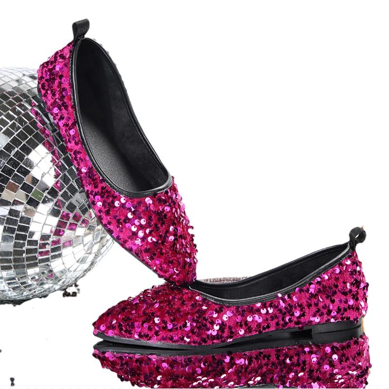 Модные блестящие туфли с острым носком на плоской подошве для женщин, модная спортивная обувь на осень 2024 года, новые повседневные кроссовки для бега, удобные для ходьбы, Mujer Zapatos