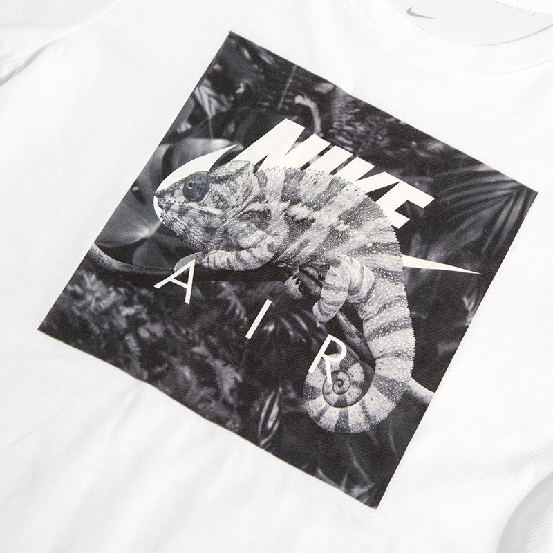 Nike Футболка с круглым вырезом и коротким рукавом, детская, белая, с принтом DH6521-100