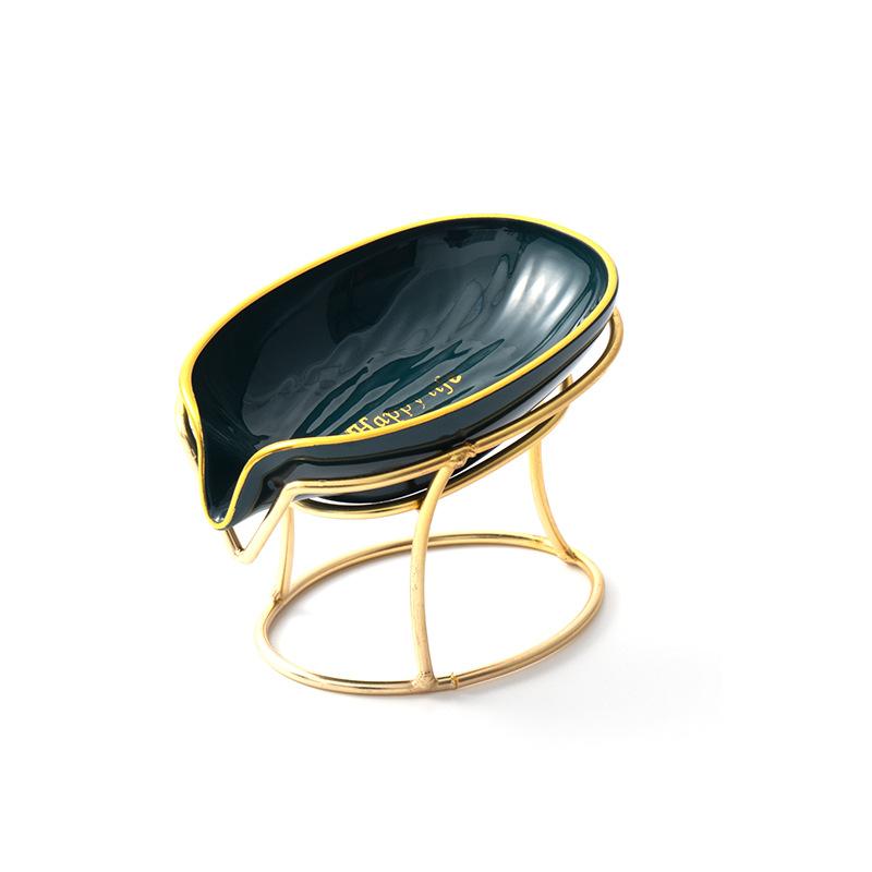 Мыльница Коробка Ванная комната Душ Держатель для мыла с металлическим кронштейном Слив Портативный лист в форме туалета Прачечная Мыльница Поднос для бассейна