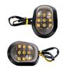 A Pair Motorcycle Motorbike Indicators Blinker 12V Piranha Light Flasher Turn Light 9 LED Turn Signal Light