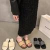 Летние плетеные туфли на плоской подошве женские тапочки повседневная женская обувь для отдыха на мягкой подошве пляжные тапочки для отдыха