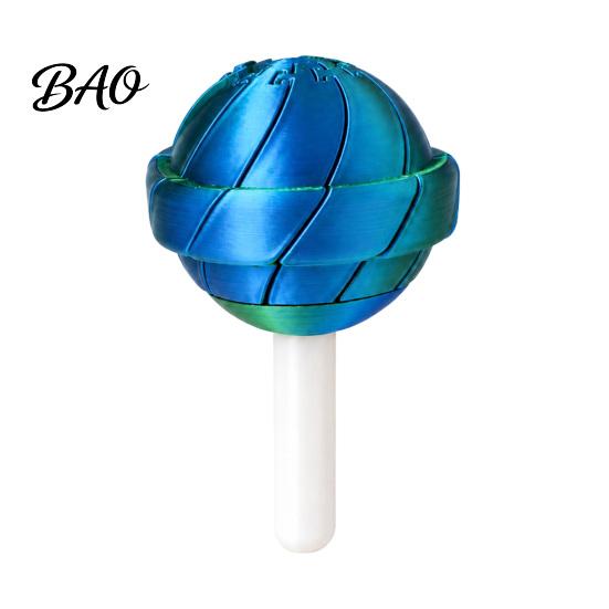 PLA Plastic Fidget Tool Telescopic Lollipop Toy, 3D Printed Retractable Snake Shape Smooth Expansion Sensory Toy for Stress Relief, Creative