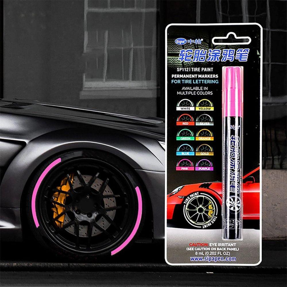 Waterproof Tire Marker for Rubber Meta Glass Car Tires Car Tire Graffiti Paint Pen Tire Paint Pen