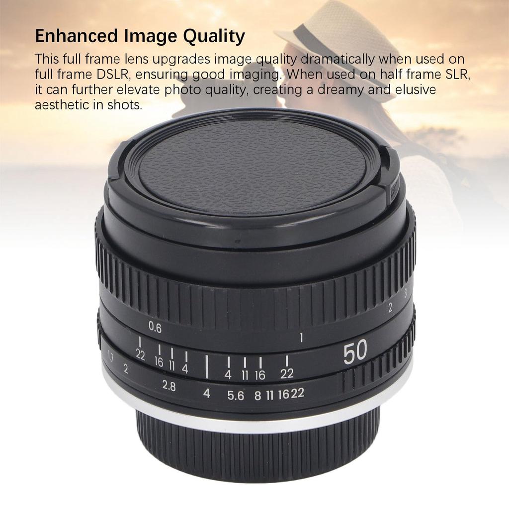 50 мм F1.7 Полнокадровый светосильный объектив с ручной фокусировкой, Фикс-объектив с креплением со стандартной резьбой 42 мм, Резкость и боке, Аксессуары для камеры
