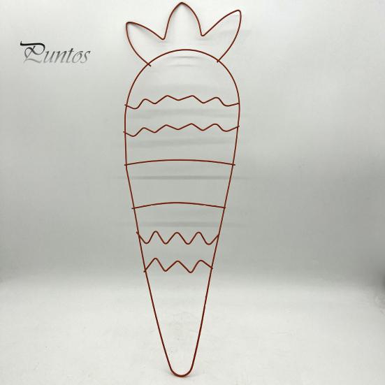 Пасхальный венок рамка в форме кролика, яйца, моркови, металлическая проволочная форма, проволочная рамка для венка своими руками, пасхальные венки, гирлянды, домашний весенний декор