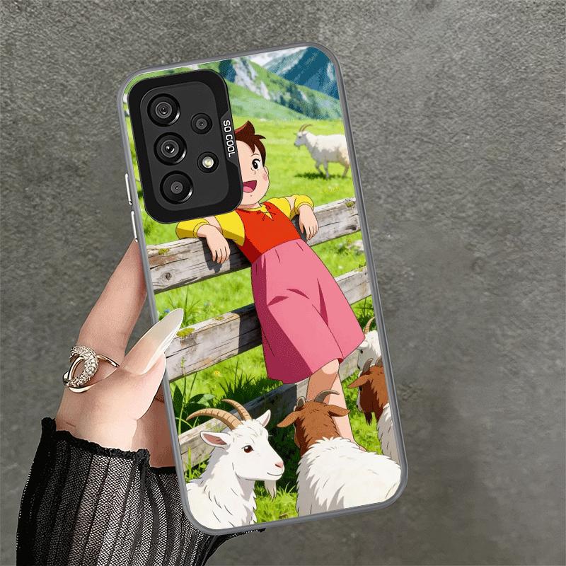 Милый мультяшный противоударный чехол Heidi для Samsung A17 A16 A15 A14 A37 A57 A36 A56 A26 A35 A55 A25 A34 A54 A24 A13 A23 A33 A53