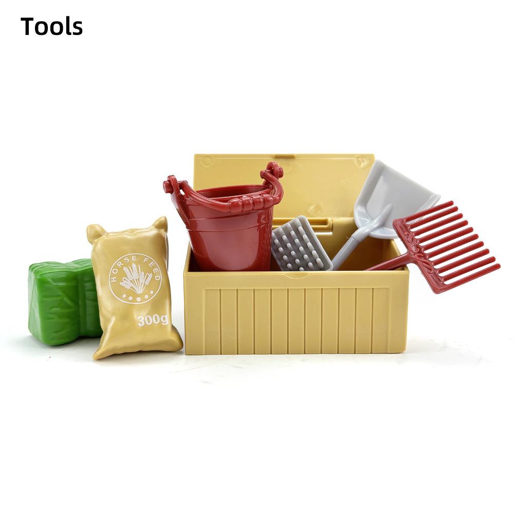 Бесплатная доставка за границу: Фигурка белой лошади с расчесываемой гривой - Игрушка-симулятор ранчо