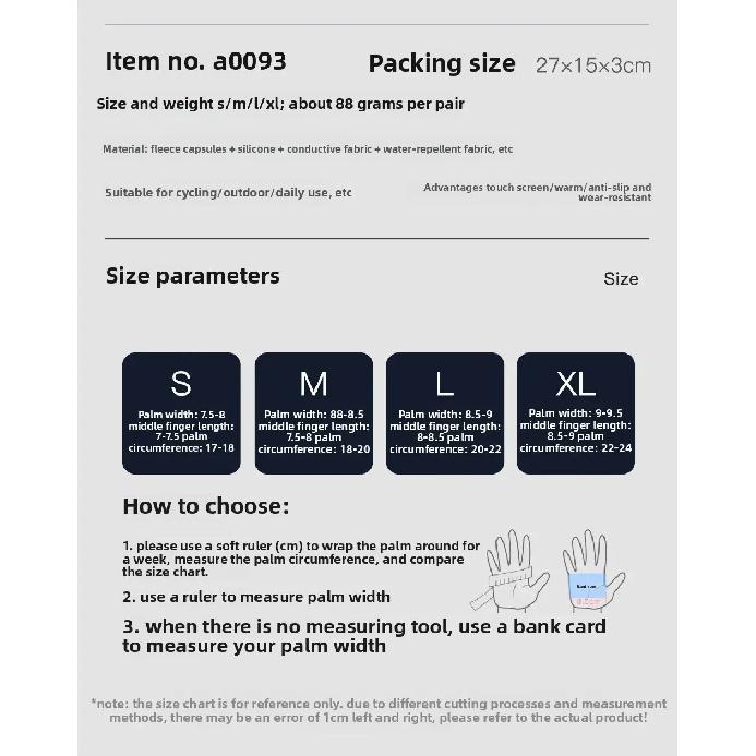 Unisex Touchscreen Waterproof Cold Proof Outdoor Gloves for Men Man Hiking Cycling Fishing Sports Winter Thermal Moto gear Glove