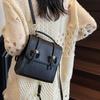 Versatile Backpack Bag Women's 2025 New Foreign Style Fashion Small Travel Bag High Sense Niche Retro Messenger Bag Tide