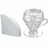 HARIO V60 Drip-Assist Set, Pete Licata Model, 1-4 Cups, Coffee Support, Transparent, Made In Japan, PDA-1524-T