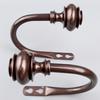 2Pcs Vintage Style Curtain Holdbacks U-Shaped Wall Mounted Tieback Hooks Fixed Elegant Drapery Tie Backs Bedroom