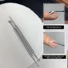 Double-Headed Stainless Steel Cuticle Preposed Remover Nail Pusher Clean Dead Skin Circle Bevel Shovel Manicure Exfoliation Tool