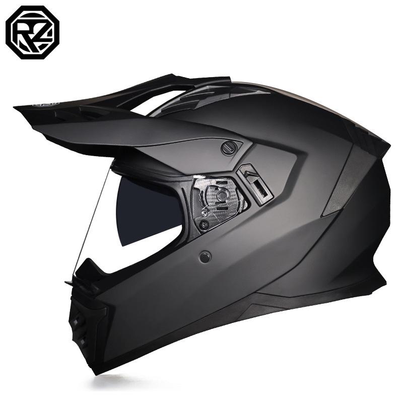Unisex Motorcycle Rally Helmet with Single Visor for Road and Off-Road Long Distance Travel