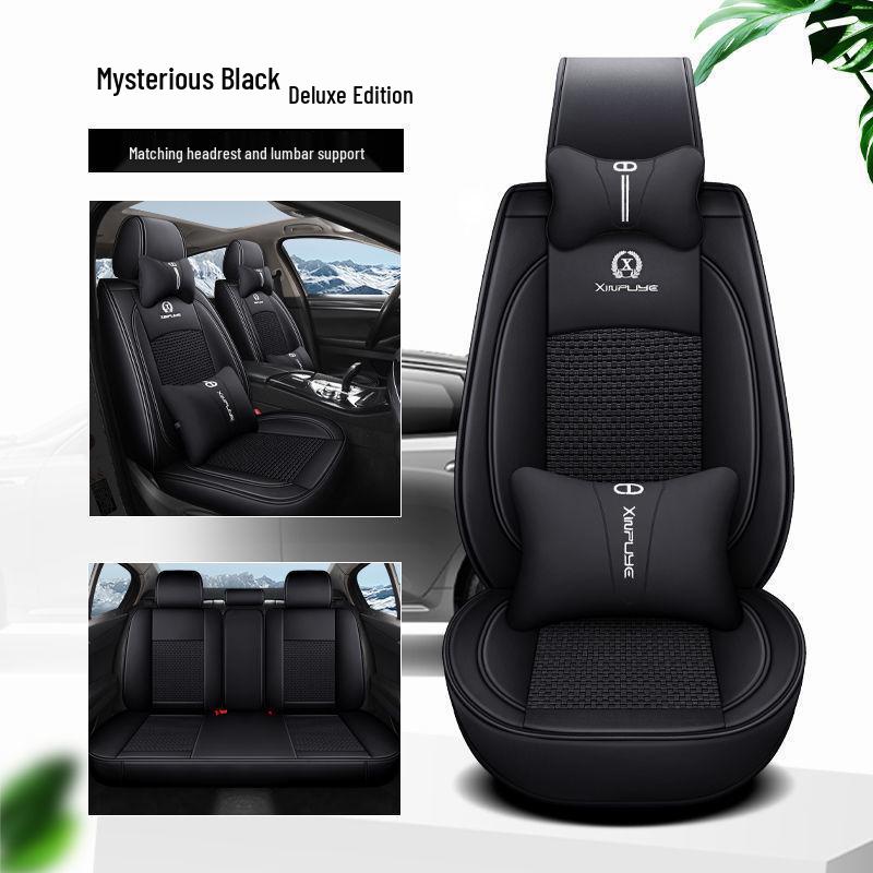Комплект чехлов на сиденья автомобиля Nissan: Подходит для Sylphy, Kicks, Bluebird, Teana, Qashqai, X-Trail, Tiida – Всесезонные коврики.