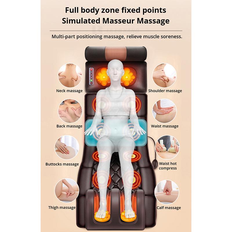 Электрическая массажная подушка для тела, вибрационный коврик, массажер для спины, массажная подушка для шеи, массажный матрас, забота о здоровье