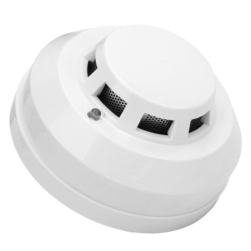 Smoke Alarm High Sensitivity Security Detector Sound Light Warning Device with Red LED Indicator