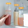 Large Diameter Squeeze Bottles with LIDS, Dressing Bottles, Plastic, Tomatoes, Salads, Sauces, Cream Scales Seasoning Organizer