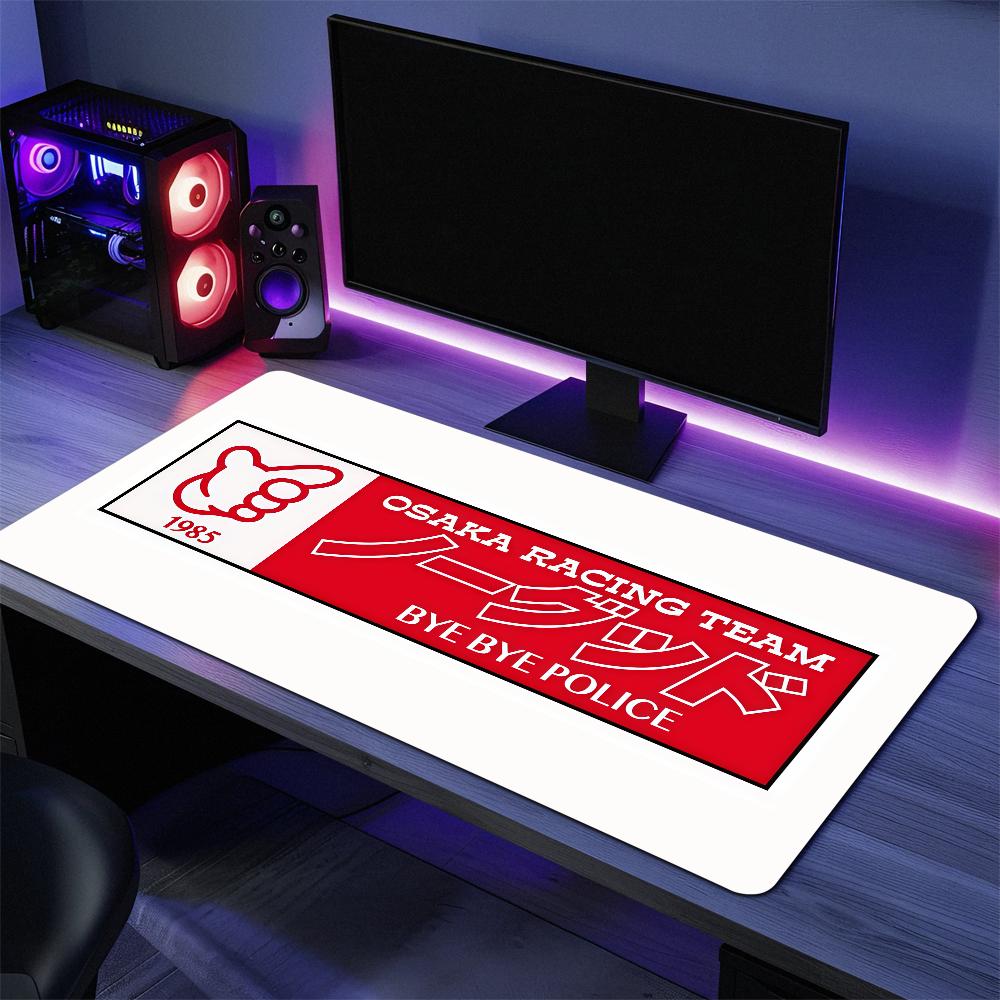 Japan No Good RRacing Car Mouse Pad Large Desk Mat Keyboard Ergonomic Office Rubber PC Nonslip Antifray Home Custom