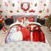 Комплект пододеяльника Homewish Vintage Santa Claus для детей, Кавайный рождественский комплект постельного белья со снеговиком, Зимний фестивальный комплект для кровати