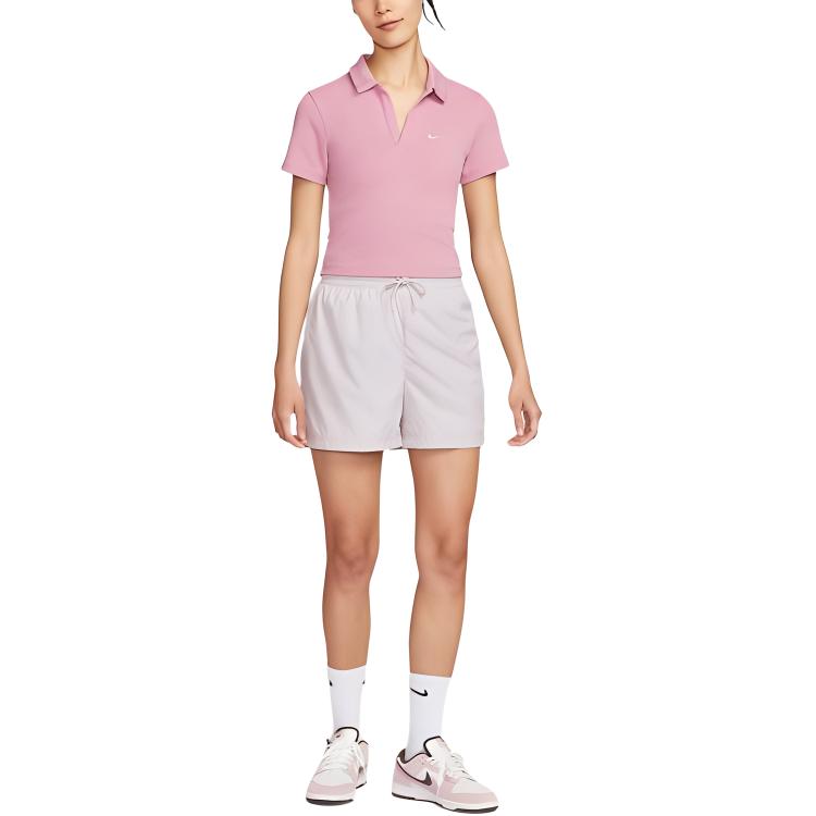 Nike Спортивная одежда Основы Рубашка-поло Женская Розовый DV7885-699
