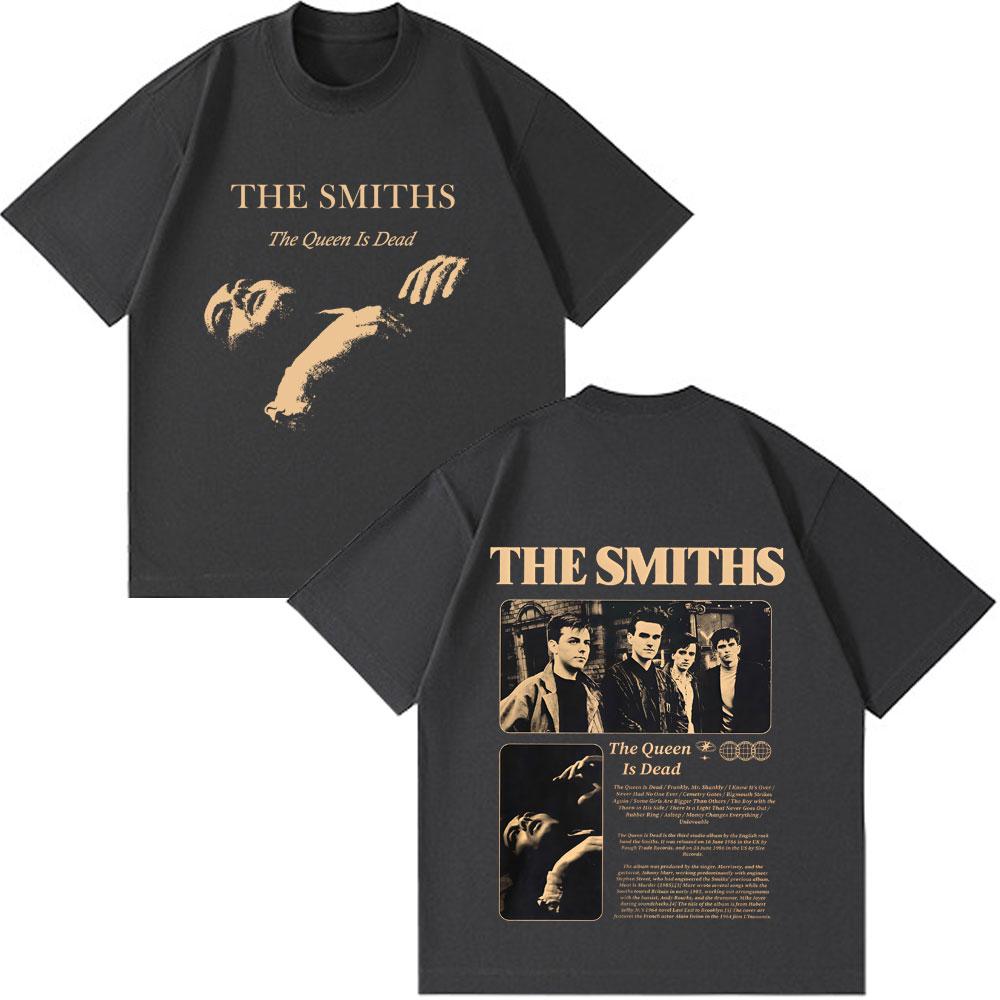 The Smiths The Queen Is Dead Футболки с коротким рукавом Инди Футболка Моррисси Мужские женские Винтажный Рок-группа Мода
